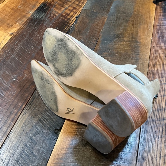 ABLE Women’s Gobal Gamboa Cutout Suede Boots Taupe Size 9 – Braided Back Zip - Picture 9 of 9